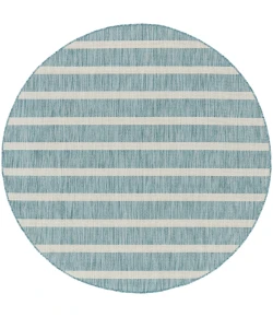 Nourison Home Positano POS03 Aqua Ivory 6 ft. Round Area Rug