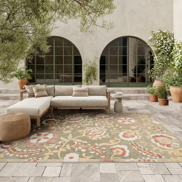 Nourison Aloha Sage Rose ALH17 7 ft. 10 in. X 10 ft. 6 in. Rect. Rug