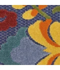 Nourison Aloha Navy Multicolor ALH17 10ft. x 14ft. Rect. Rug