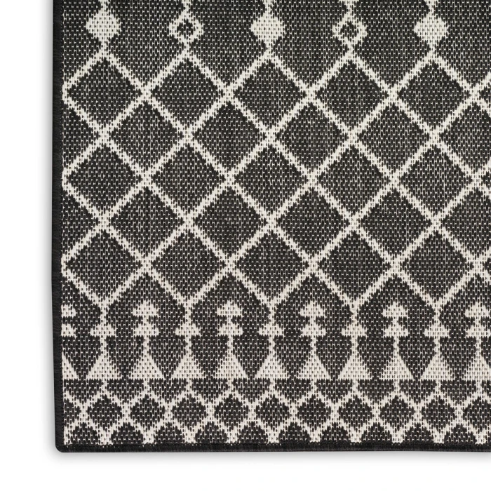 Nourison Positano Black POS02 7 ft. X 10 ft. Rect. Rug