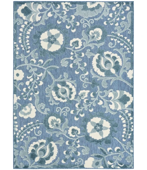 Nourison Aloha Blue ALH17 7 ft. 10 in. X 10 ft. 6 in. Rect. Rug