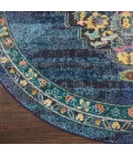 Nourison Home Passionate Blue PST01 7’10” x Round Round Rug