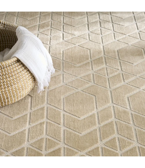 Nourison Home Washable Charm Beige WCH01 8ft. x 10ft. Rect. Rug