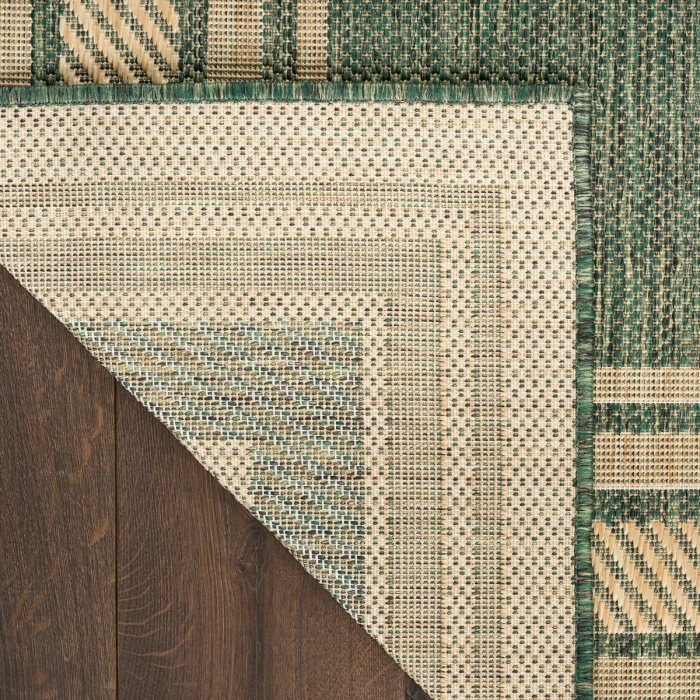 Nourison Horizon Indoor/Outdoor Green HOZ03 2 ft. 2 in. X 8 ft. Rect. Rug