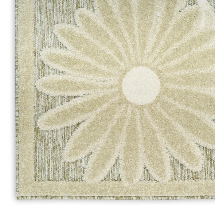 Nourison Aloha Ivory Sage ALH33 3 ft. 6 in. X 5 ft. 6 in. Rect. Rug