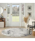 Nourison Dekor Grey Charcoal DEK07 8ft. x Round Round Rug