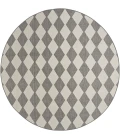 Nourison Positano Charcoal POS04 8ft. Round Rug