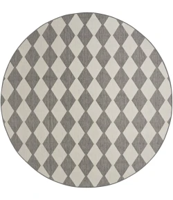 Nourison Positano Charcoal POS04 8ft. Round Rug