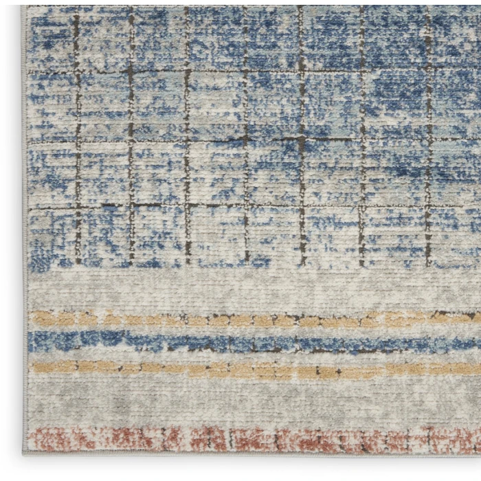 Nourison Quarry Blue QUA13 2ft.2in. x 3ft.9in. Rect. Rug