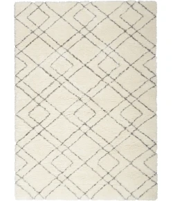 Nourison Home Dreamy Shag Cream / Ivory DRS07 5ft.3in. x 7ft.3in. Rect. Rug