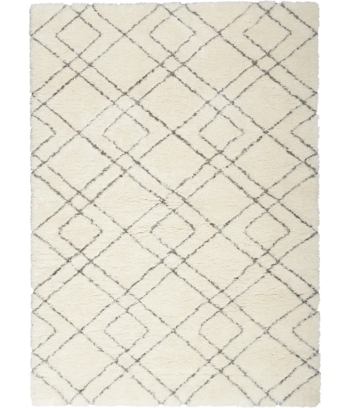 Nourison Home Dreamy Shag Cream / Ivory DRS07 5ft.3in. x 7ft.3in. Rect. Rug