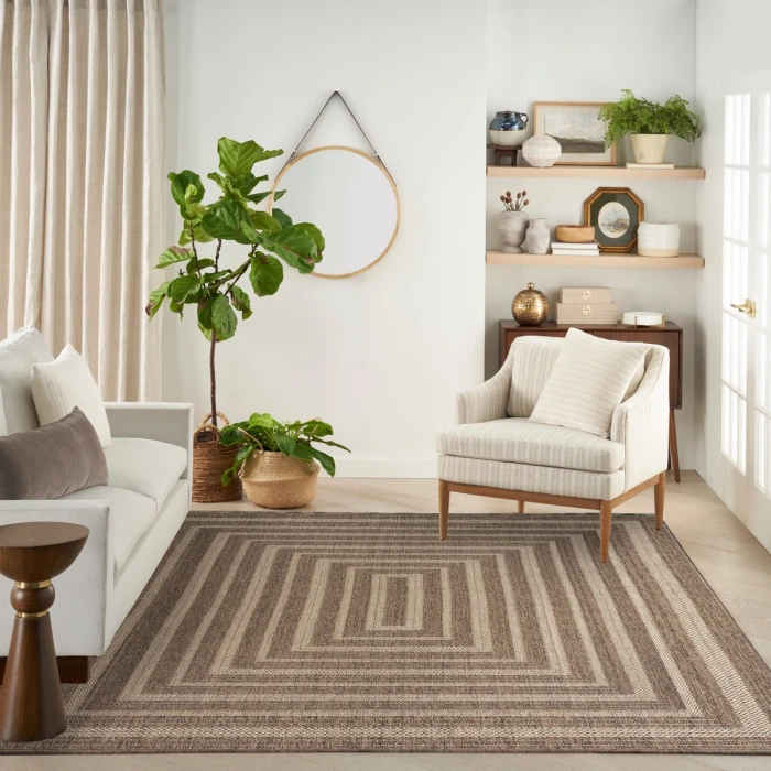Nourison Tulum Brown TLM04 9 ft. X 12 ft. Rect. Rug