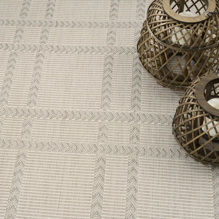 Nourison Home Horizon Indoor/Outdoor Grey HOZ04 9ft. x 12ft. Rect. Rug