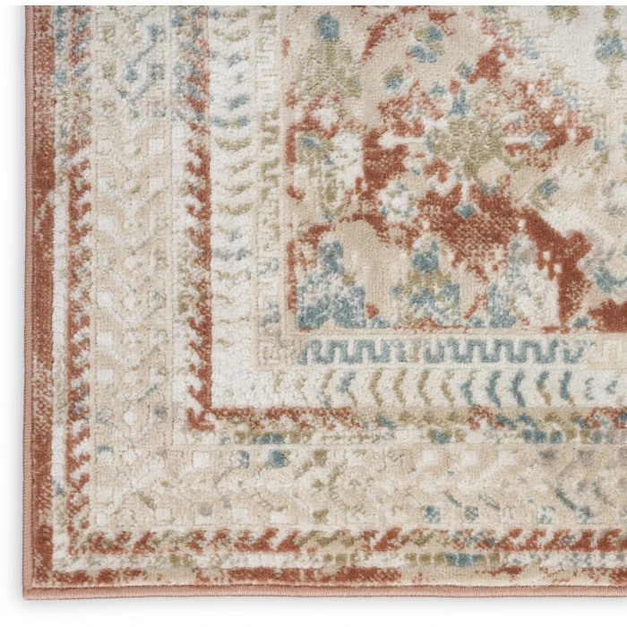 Nourison Thalia Rust Multicolor THL04 2ft.2in. x 10ft. Rect. Rug