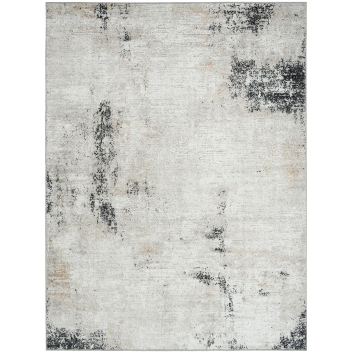 Nourison Dekor Grey Charcoal DEK07 5 ft. 3 in. X 7 ft. Rect. Rug