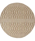 Nourison Positano Jute POS02 5ft. Round Rug