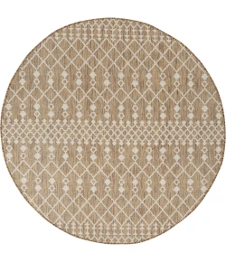 Nourison Positano Jute POS02 5ft. Round Rug