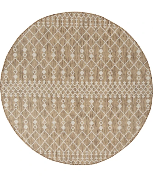 Nourison Positano Jute POS02 5ft. Round Rug