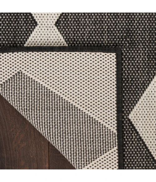 Nourison Positano Black POS04 7 ft. X 10 ft. Rect. Rug