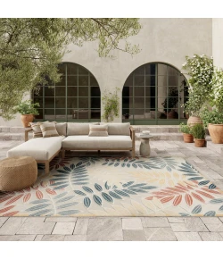 Nourison Home Aloha ALH18 Ivory Blue 7 ft. 10 in. X 10 ft. 6 in. Area Rug