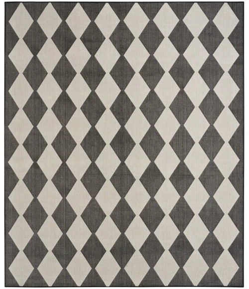 Nourison Positano Black POS04 9 ft. X 12 ft. Rect. Rug