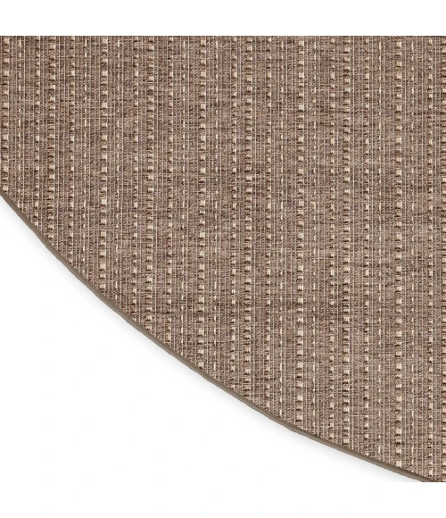Nourison Tulum Brown TLM01 8 ft. X Round Rug