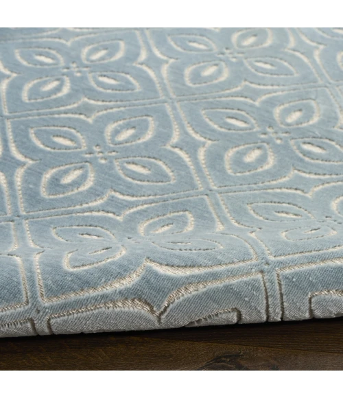 Nourison Home Washable Charm Blue WCH03 2ft. x 6ft. Rect. Rug