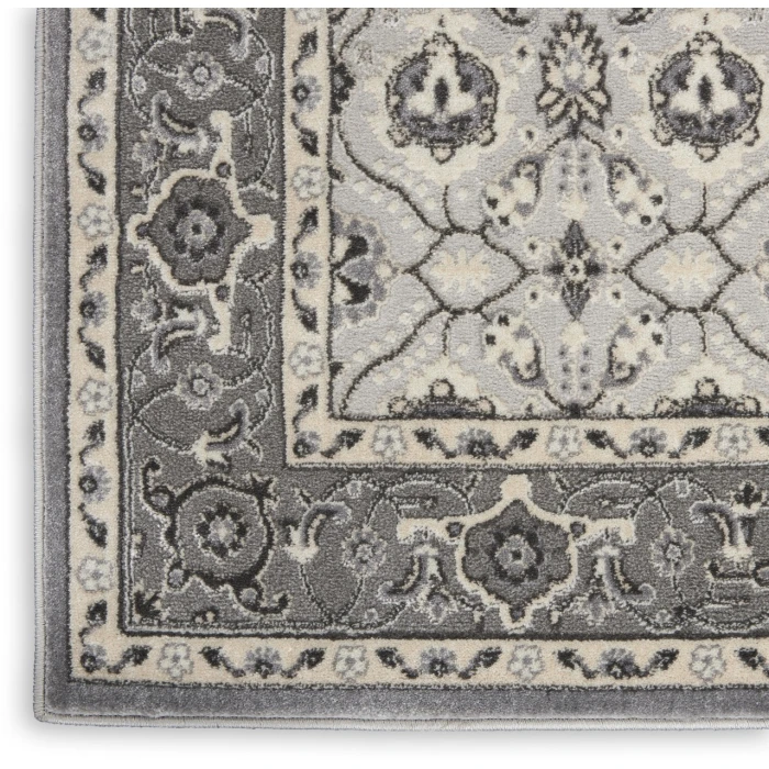 Nourison Grand Villa Grey KI83 2ft.3in. x 7ft.3in. Rect. Rug