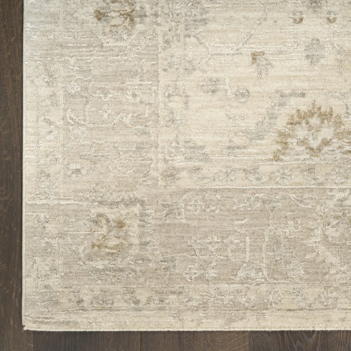 Nourison Moonlit Ivory Grey MLI01 9ft. x 12ft. Rect. Rug