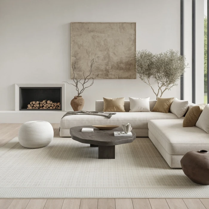 Nourison Nordic Ivory NRC03 10ft. x 14ft. Rect. Rug