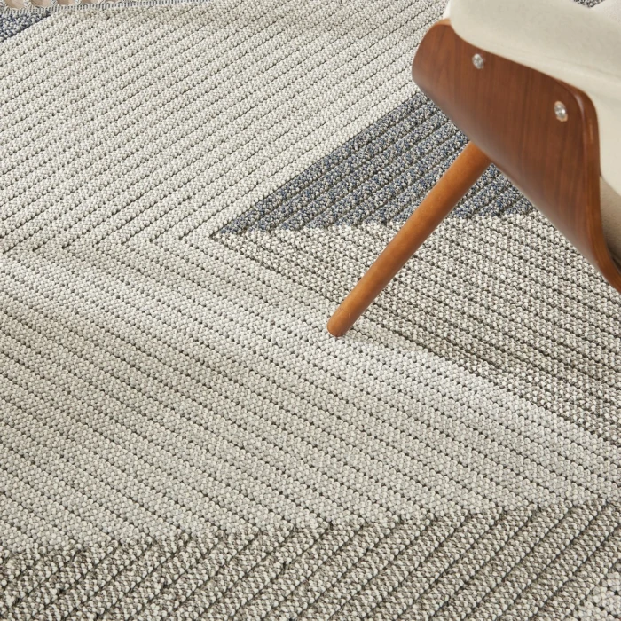 Nourison Paxton Grey Slate PAX04 5ft. 3in. x 7ft. 11in. Rect. Rug