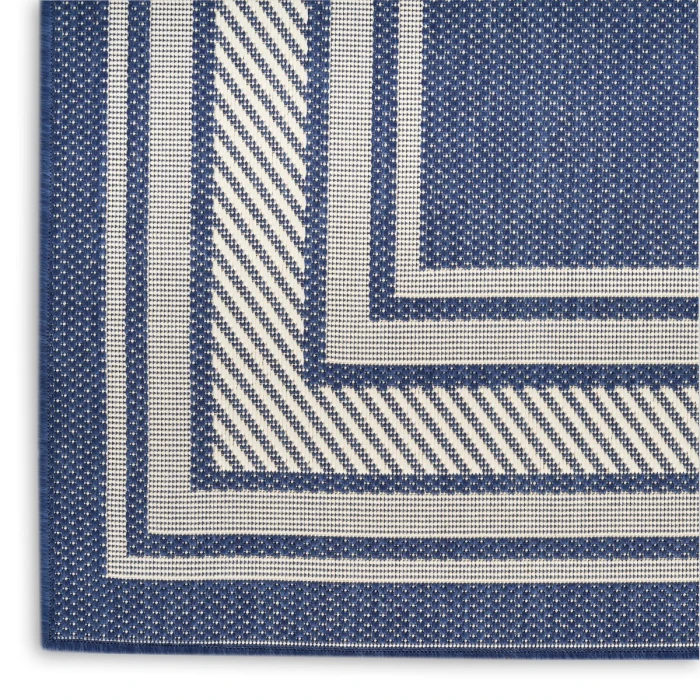 Nourison Horizon Indoor/Outdoor Navy HOZ03 5 ft. X 7 ft. Rect. Rug