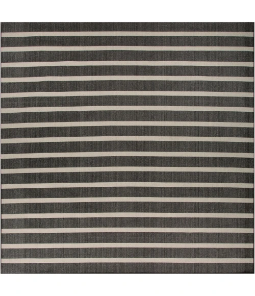 Nourison Positano Black Ivory POS03 10ft. Square Rug