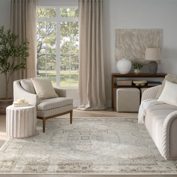 Nourison Quarry Beige QUA18 8 ft. X 10 ft. Rect. Rug