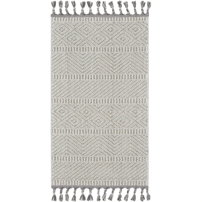 Nourison Paxton Grey Ivory PAX06 2ft.2in. x 4ft.5in. Rect. Rug