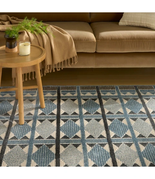 Nourison Nordic Blue NRC06 8 ft. X 10 ft. Rect. Rug