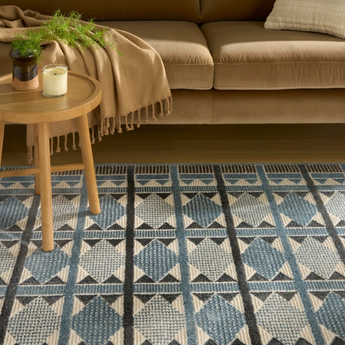Nourison Nordic Blue NRC06 8 ft. X 10 ft. Rect. Rug
