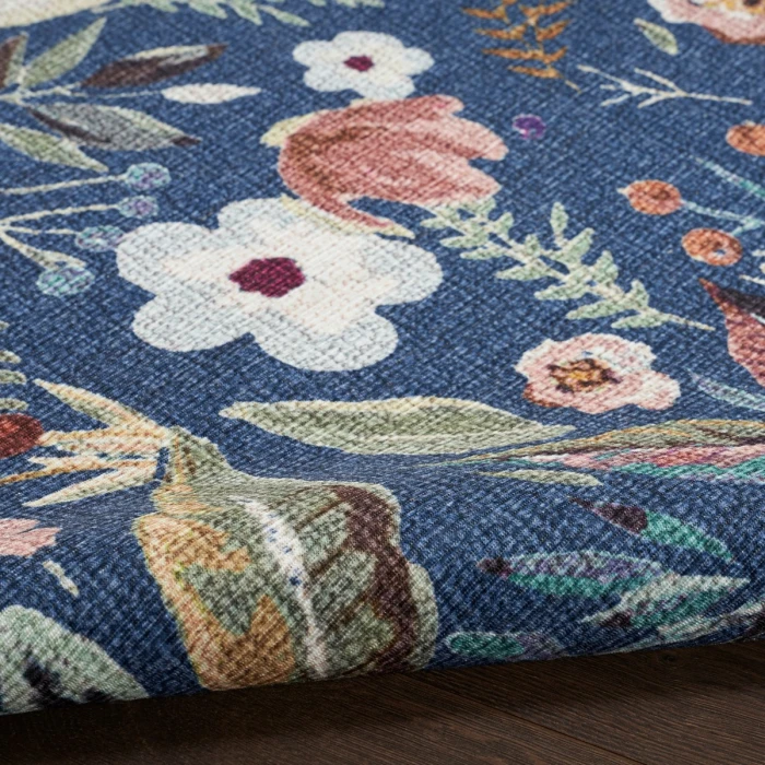 Nourison Nourison Washables Navy Multicolor NWB01 9 ft. 2 in. X 12 ft. Rect. Rug