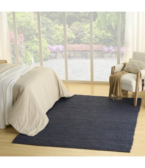 Nourison Home Natural Jute Blue NJT01 10ft. x 14ft. Rect. Rug