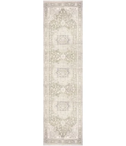 Nourison Home Vintage Washables VWS08 Green 2 ft. 2 in. X 8 ft. Area Rug