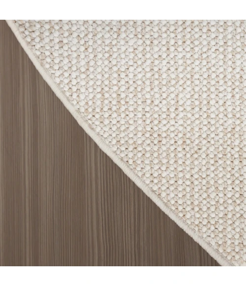 Nourison Natural Texture Ivory Beige NTX01 8ft. Round Rug