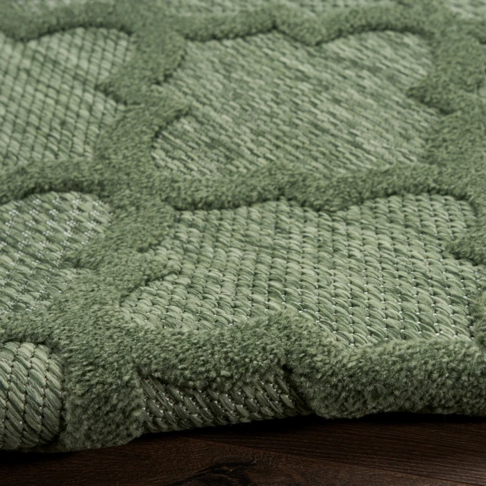 Nourison Easy Care Green NES01 10 ft. X 14 ft. Rect. Rug