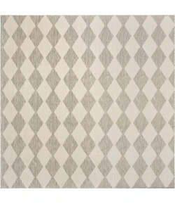 Nourison Positano Light Grey POS04 12ft. Square Rug
