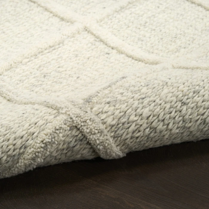 DKNY Pure Framework Cream / Ivory FRA01 5ft. x 7ft.6in. Rect. Rug