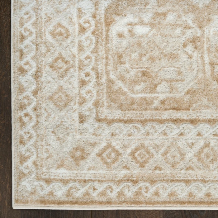 Nourison Dekor Cream Beige DEK01 4 ft. X 6 ft. Rect. Rug