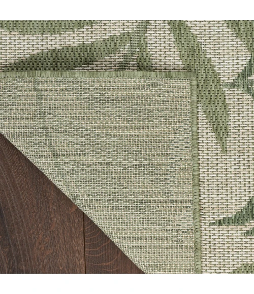 Nourison Garden Oasis Ivory Green GOA01 2 ft. X 8 ft. Rect. Rug