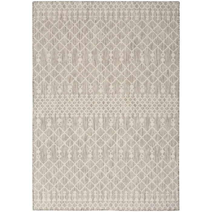 Nourison Positano Light Grey POS02 4 ft. X 6 ft. Rect. Rug