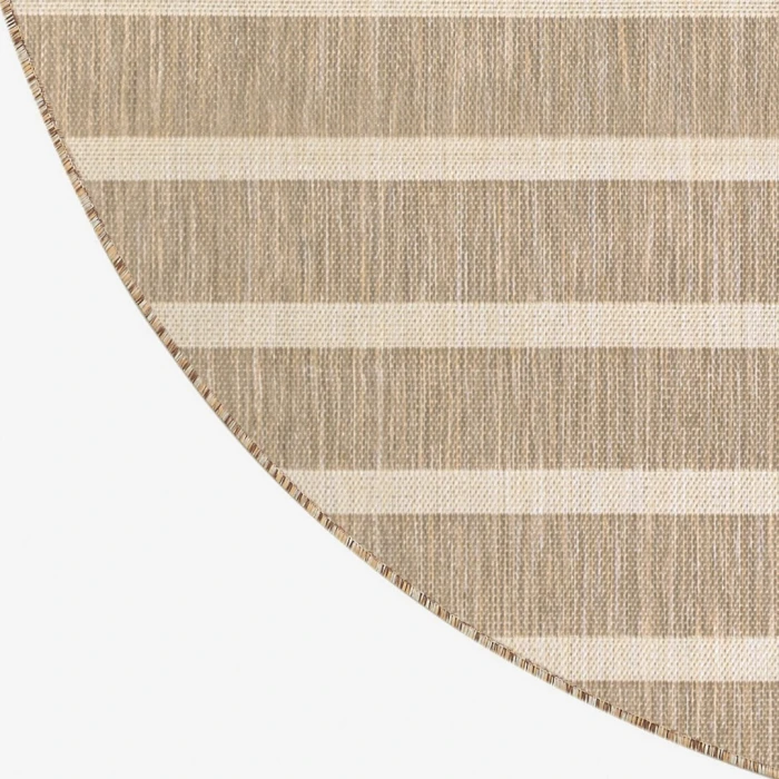 Nourison Positano Beige Ivory POS03 5ft. Round Rug