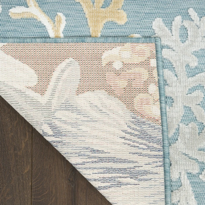 Nourison Home Suncoast Blue SNC04 2ft. x 6ft. Rect. Rug