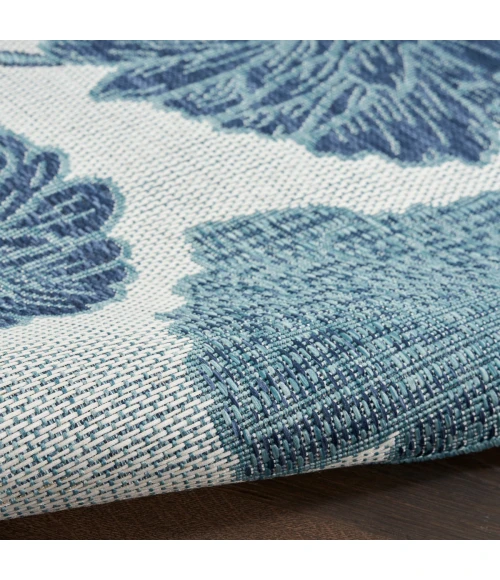 Nourison Garden Oasis Blue GOA04 2 ft. X 8 ft. Rect. Rug